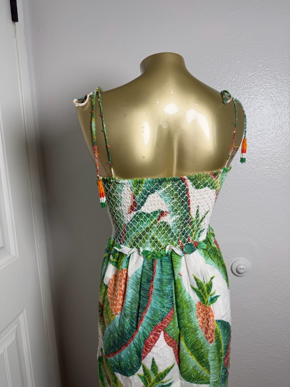 Farm Rio Forest Palm Midi Dress XS - Picture 7 of 11